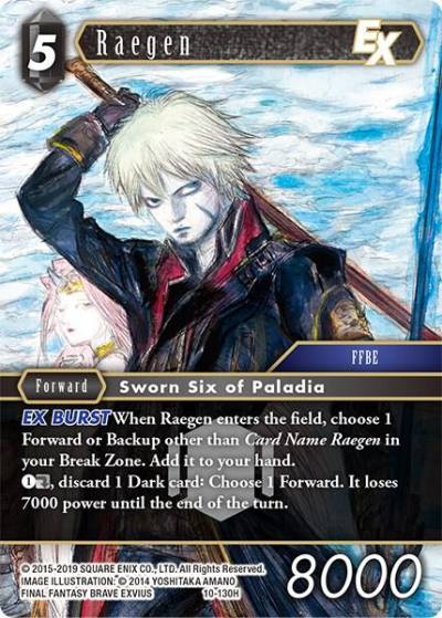 Raegen EX 10-130H Opus X Final Fantasy card
