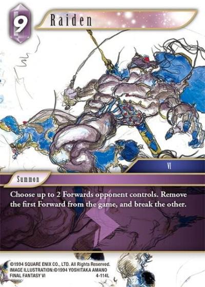 Raiden 4-114L Opus IV Final Fantasy card