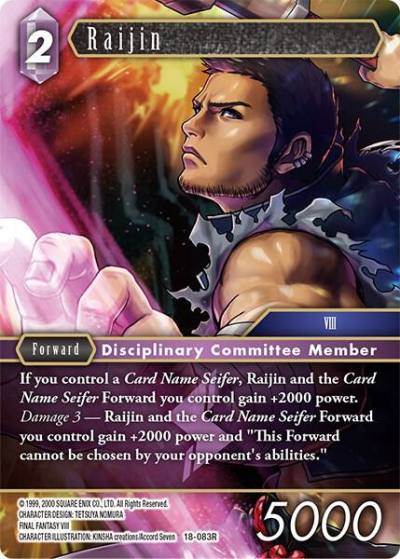 Raijin 18-083R Resurgence of Power Final Fantasy card