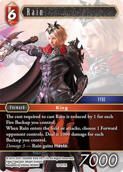 Rain 13-017H Opus XIII: Crystal Radiance Final Fantasy card