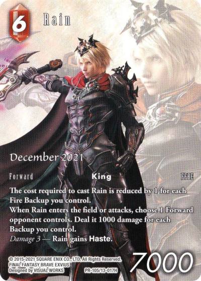 Rain December 2021 PR-105/13-017H FF: Promo Cards Final Fantasy card