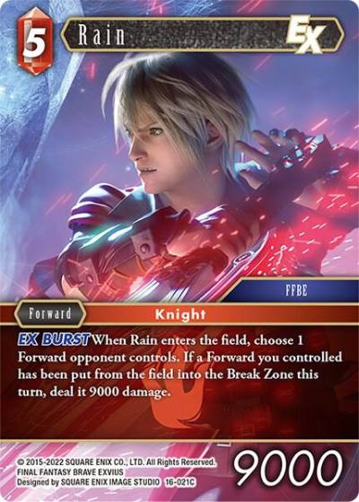 Rain EX 16-021C Emissaries of Light Final Fantasy card
