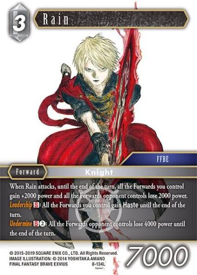 Rain Legend 8-134L Opus VIII Final Fantasy card