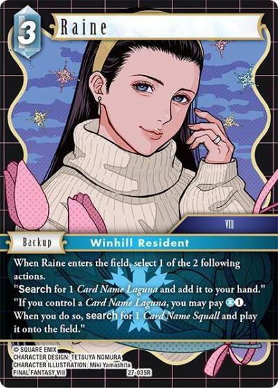 Raine 27-035R Journey of discovery Final Fantasy card