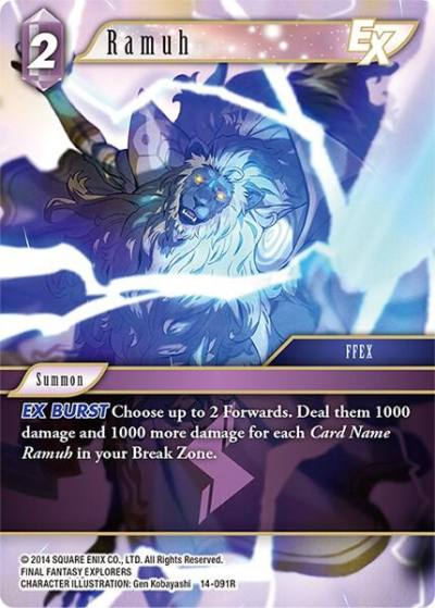 Ramuh EX 14-091R Opus XIV: Crystal Abyss Final Fantasy card