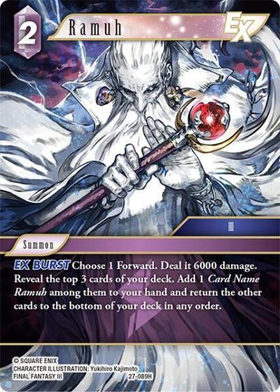 Ramuh EX 27-089H Journey of discovery Final Fantasy card