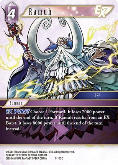 Ramuh EX 7-103C Opus VII Final Fantasy card