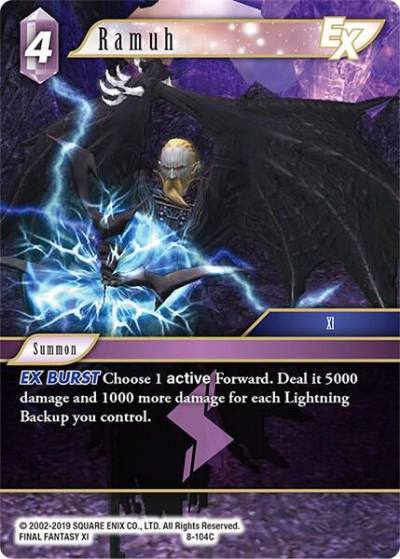 Ramuh EX 8-104C Opus VIII Final Fantasy card