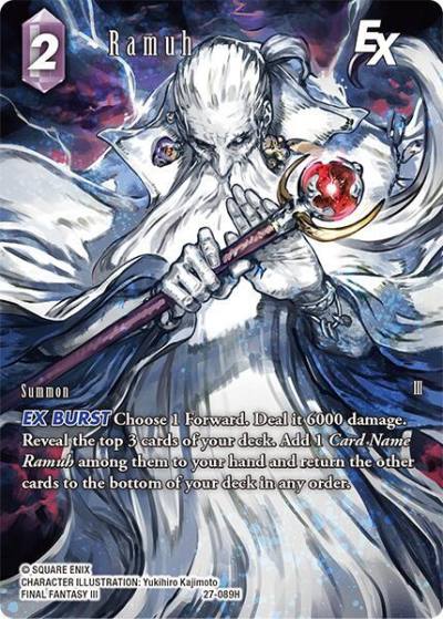 Ramuh EX Full Art 27-089H Journey of discovery Final Fantasy card