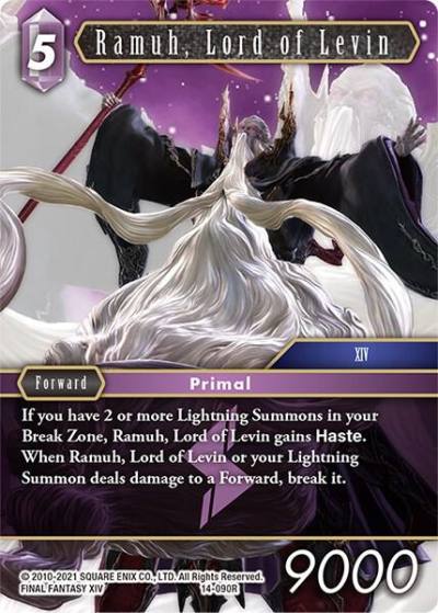 Ramuh Lord of Levin 14-090R Opus XIV: Crystal Abyss Final Fantasy card
