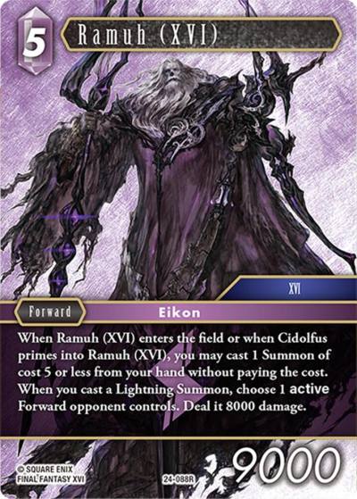 Ramuh XVI 24-088R Hidden Legends Final Fantasy card