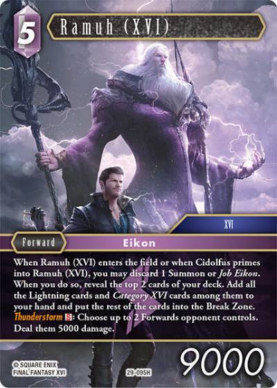 Ramuh (XVI) 29-095H Blissful Eternity Final Fantasy card
