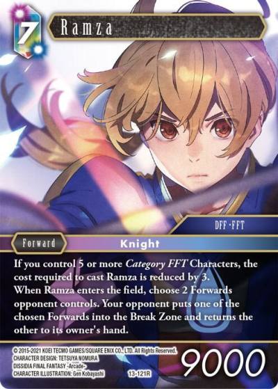 Ramza 13-121R Opus XIII: Crystal Radiance Final Fantasy card
