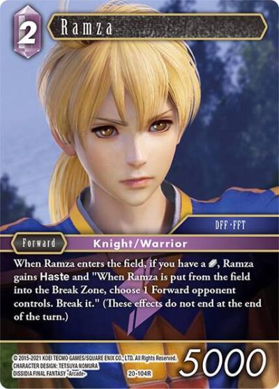 Ramza 20-104R Dawn of Heroes Final Fantasy card