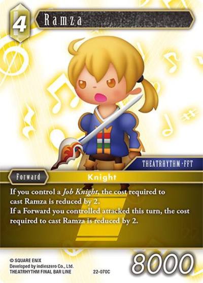 Ramza 22-070C Hidden Hope Final Fantasy card