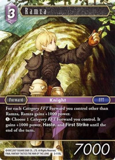 Ramza 3-119L Opus III Final Fantasy card