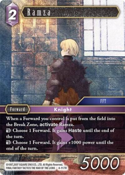 Ramza 4-117R Opus IV Final Fantasy card