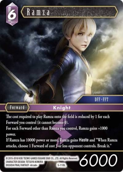 Ramza 5-118L Opus V Final Fantasy card