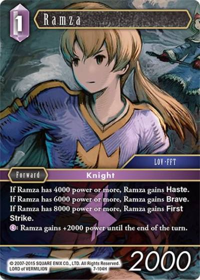Ramza 7-104H Opus VII Final Fantasy card