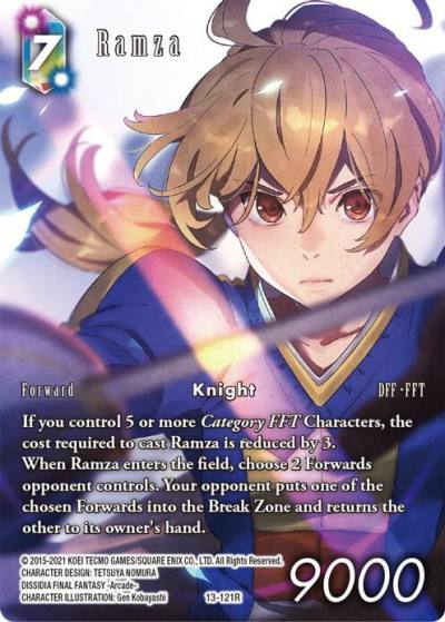 Ramza Full Art 13-121R Opus XIII: Crystal Radiance Final Fantasy card