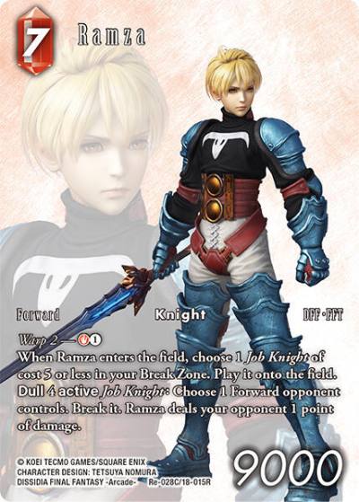 Ramza Full Art Re-028C/18-015R Legacy Collection Final Fantasy card