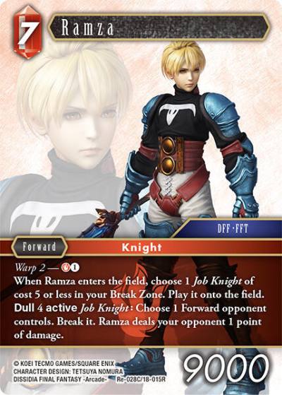 Ramza Re-028C/18-015R Legacy Collection Final Fantasy card