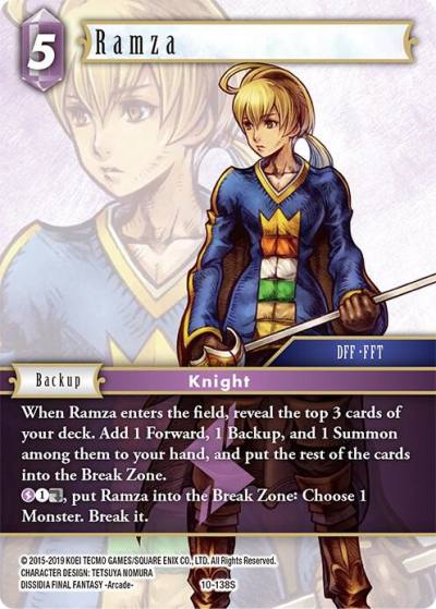 Ramza Starter 10-138S Opus X Final Fantasy card