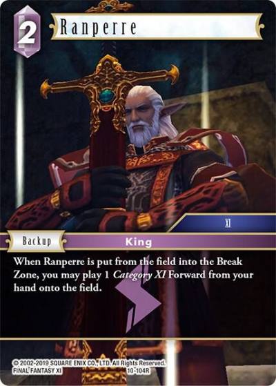 Ranperre 10-104R Opus X Final Fantasy card
