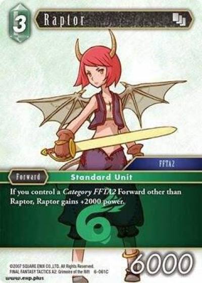 Raptor 6-061C Opus VI Final Fantasy card