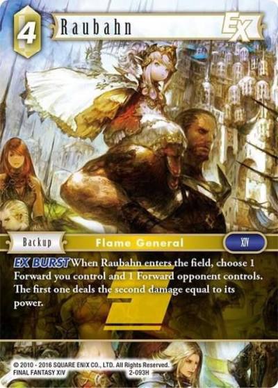 Raubahn EX 2-093H Opus II Final Fantasy card