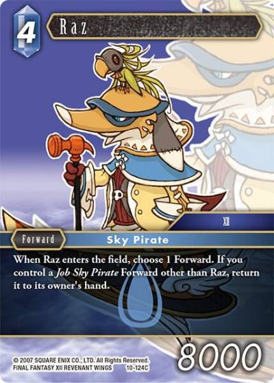 Raz 10-124C Opus X Final Fantasy card