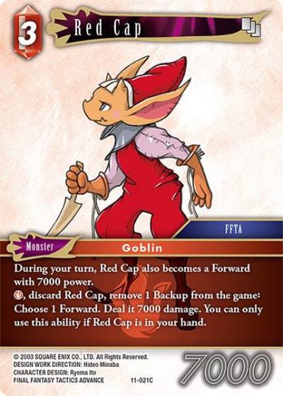Red Cap 11-021C Opus XI Final Fantasy card