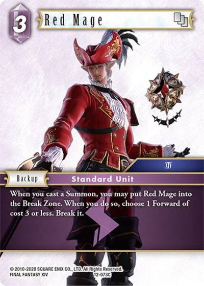 Red Mage 12-073C Opus XII Final Fantasy card