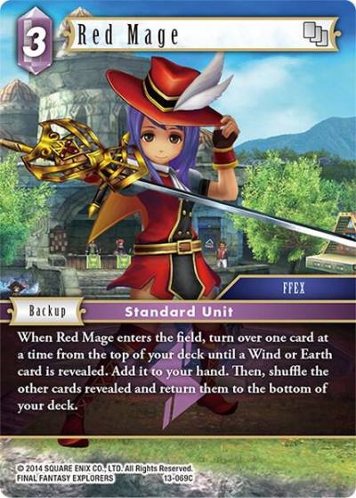 Red Mage 13-069C Opus XIII: Crystal Radiance Final Fantasy card