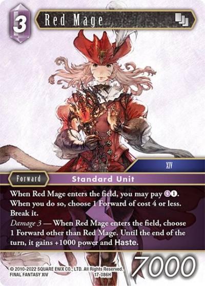 Red Mage 17-086H Rebellion's Call Final Fantasy card
