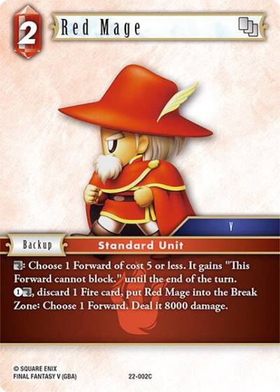 Red Mage 22-002C Hidden Hope Final Fantasy card