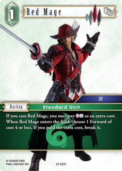Red Mage 27-037C Journey of discovery Final Fantasy card