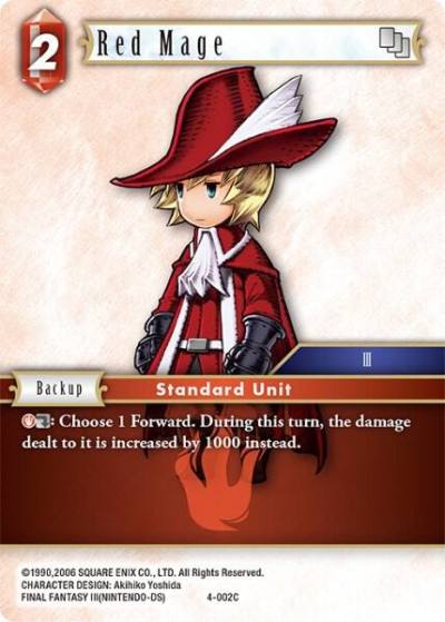 Red Mage 4-002C Opus IV Final Fantasy card