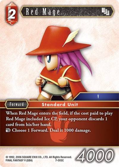 Red Mage 7-003C Opus VII Final Fantasy card