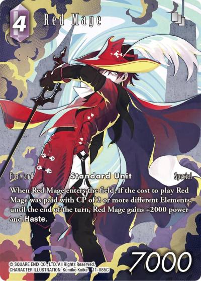 Red Mage Full Art 11-085C Opus XI Final Fantasy card