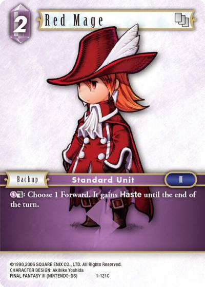Red Mage Refia 1-121C Opus I Final Fantasy card