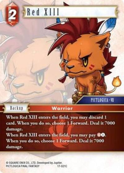 Red XIII 17-021C Rebellion's Call Final Fantasy card