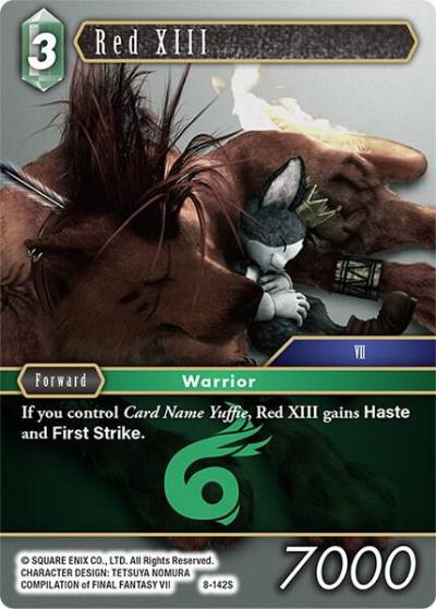 Red XIII 8-142S Opus VIII Final Fantasy card