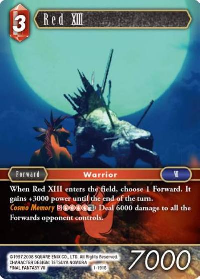 Red XIII Starter 1-191S Opus I Final Fantasy card