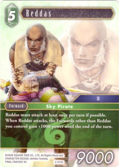 Reddas 2-072C Deck Exclusive Cards Final Fantasy card