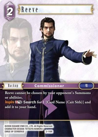 Reeve 2-119R Opus II Final Fantasy card