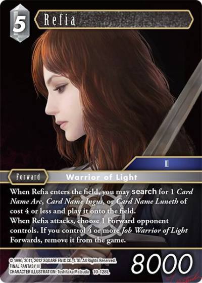 Refia 10-128L Opus X Final Fantasy card