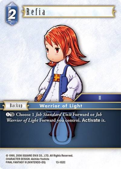 Refia 13-102C Opus XIII: Crystal Radiance Final Fantasy card