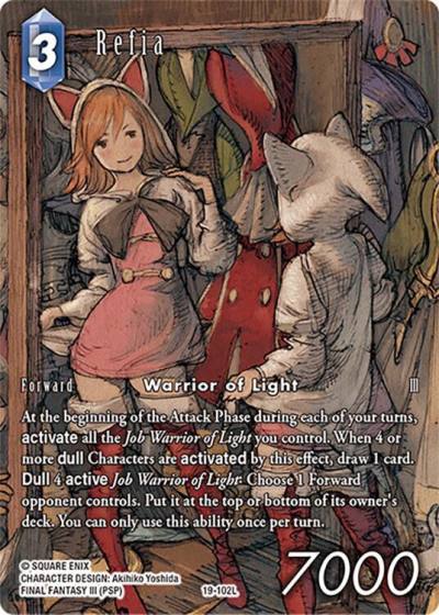 Refia Full Art Reprint 19-102L Hidden Trials Final Fantasy card