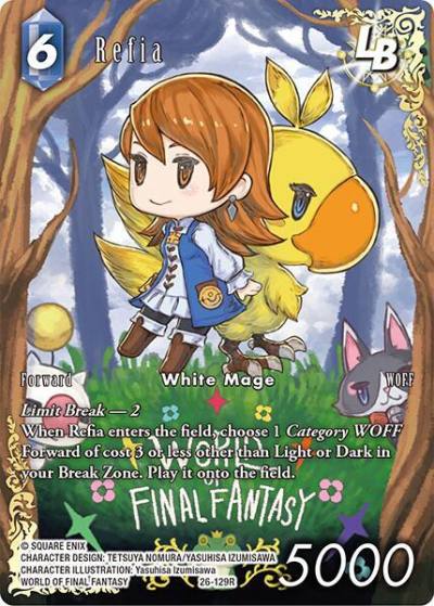 Refia LB Full Art 26-129R Gunslinger in the abyss Final Fantasy card